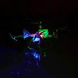 Квадрокоптер радиоуправляемый SKYDRONE, работает от аккумулятора, цвет зелёный, фото 7