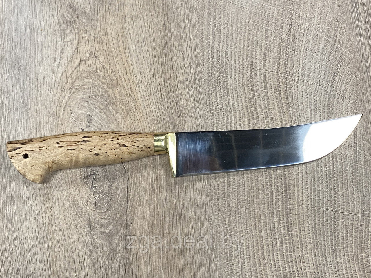 Нож Узбекский Пчак , ст. 95Х18, карельская берёза.