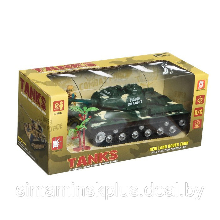 Танк радиоуправляемый «Защитник», с фигуркой солдата, работает от батареек, цвет зелёный - фото 7 - id-p199337034