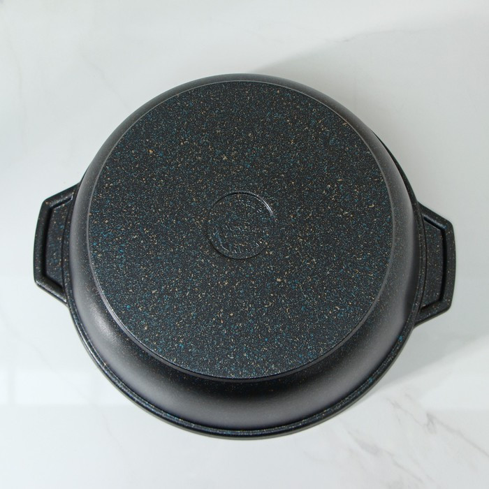 Кастрюля-жаровня Granit ultra, 4 л, стеклянная крышка, антипригарное покрытие, цвет чёрный - фото 3 - id-p199340805
