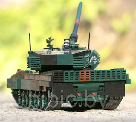 Детский конструктор Военный танк Леопард Leopard, военная техника серия аналог лего lego Тяжелый танк - фото 3 - id-p199345352