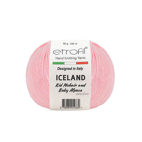 Пряжа Etrofil 'ICELAND' 50гр 250м (10% кид мохер, 5% беби альпака, 55% полиамид, 30% вискоза) (04060, фото 2