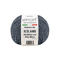 Пряжа Etrofil 'ICELAND' 50гр 250м (10% кид мохер, 5% беби альпака, 55% полиамид, 30% вискоза) (06091 серый