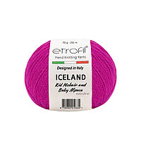 Пряжа Etrofil 'ICELAND' 50гр 250м (10% кид мохер, 5% беби альпака, 55% полиамид, 30% вискоза) (06093 фуксия)