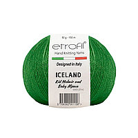 Пряжа Etrofil 'ICELAND' 50гр 250м (10% кид мохер, 5% беби альпака, 55% полиамид, 30% вискоза) (70419 зеленый)