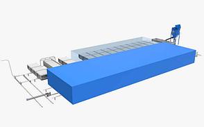 Конвейерная линия по производству газобетона 40 м3