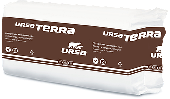 Утеплитель URSA TERRA 37 PN PRO (10)-1250-610-100 Урса Плиты из стекловолокна, 1уп=10шт=7.625м2=0.7625м3