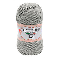 Пряжа Etrofil 'INCI' 100гр. 230м (100% акрил Premium антипиллинг) (70997 серый)