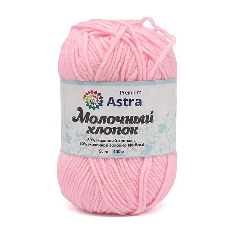 Пряжа Astra Premium 'Молочный хлопок' (Milk Cotton) 50гр 100м (+/-5%) (50%хлопок, 50%молочный акрил) (02, фото 2