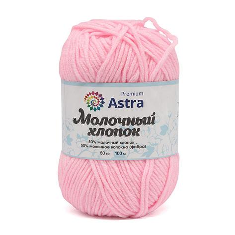 Пряжа Astra Premium 'Молочный хлопок' (Milk Cotton) 50гр 100м (+/-5%) (50%хлопок, 50%молочный акрил) (02, фото 2