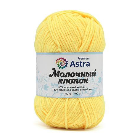 Пряжа Astra Premium 'Молочный хлопок' (Milk Cotton) 50гр 100м (+/-5%) (50%хлопок, 50%молочный акрил) (04, фото 2