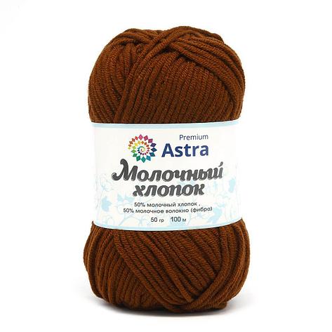 Пряжа Astra Premium 'Молочный хлопок' (Milk Cotton) 50гр 100м (+/-5%) (50%хлопок, 50%молочный акрил) (56, фото 2