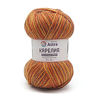 Пряжа Astra Premium 'Карелия' носочная (Karelia sock) 100гр 400м (75% шерсть, 25% нейлон) (1001)