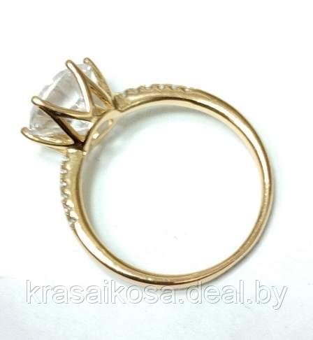 Кольцо 20 Xuping со стразами женское красивое золотистый для рук бижутерия Ксюпинг Хюпинг - фото 2 - id-p169490480