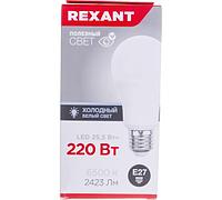 Лампа светодиодная A80 25,5W E27 6500К REXANT