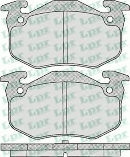 LPR 05P307  Колодки тормозные дисковые задн Renault Megane 2.0i/1.9DTi 96>