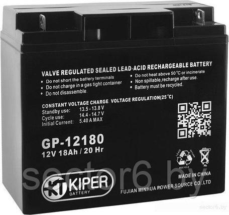 Аккумулятор для ИБП Kiper GP-12180 (12В/18 А·ч), фото 2