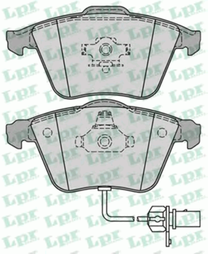 LPR 05P1239  Колодки тормозные дисковые перед Audi A8 3.0-4.0DT 02> Disc 360x34