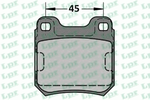 LPR 05P334  Колодки тормозные дисковые зад Opel Omega A 3.0/Vectra В 1.6-2.2DTi 87-03