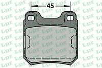 LPR 05P334 Колодки тормозные дисковые зад Opel Omega A 3.0/Vectra В 1.6-2.2DTi 87-03
