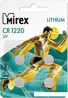 Элементы питания Mirex CR1220 Mirex литиевая блистер 4 шт. 23702-CR1220-E4