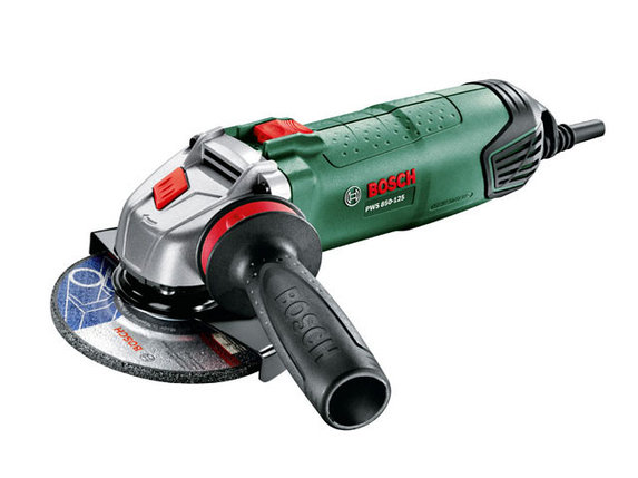 Одноручная углошлифмашина BOSCH PWS 850-125 в кор. (850 Вт, диск 125х22 мм, без регул. об.), фото 2