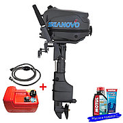 Лодочный мотор 4T Seanovo SN F5HAS 139см3 Enduro Pro с топливным баком 12л.