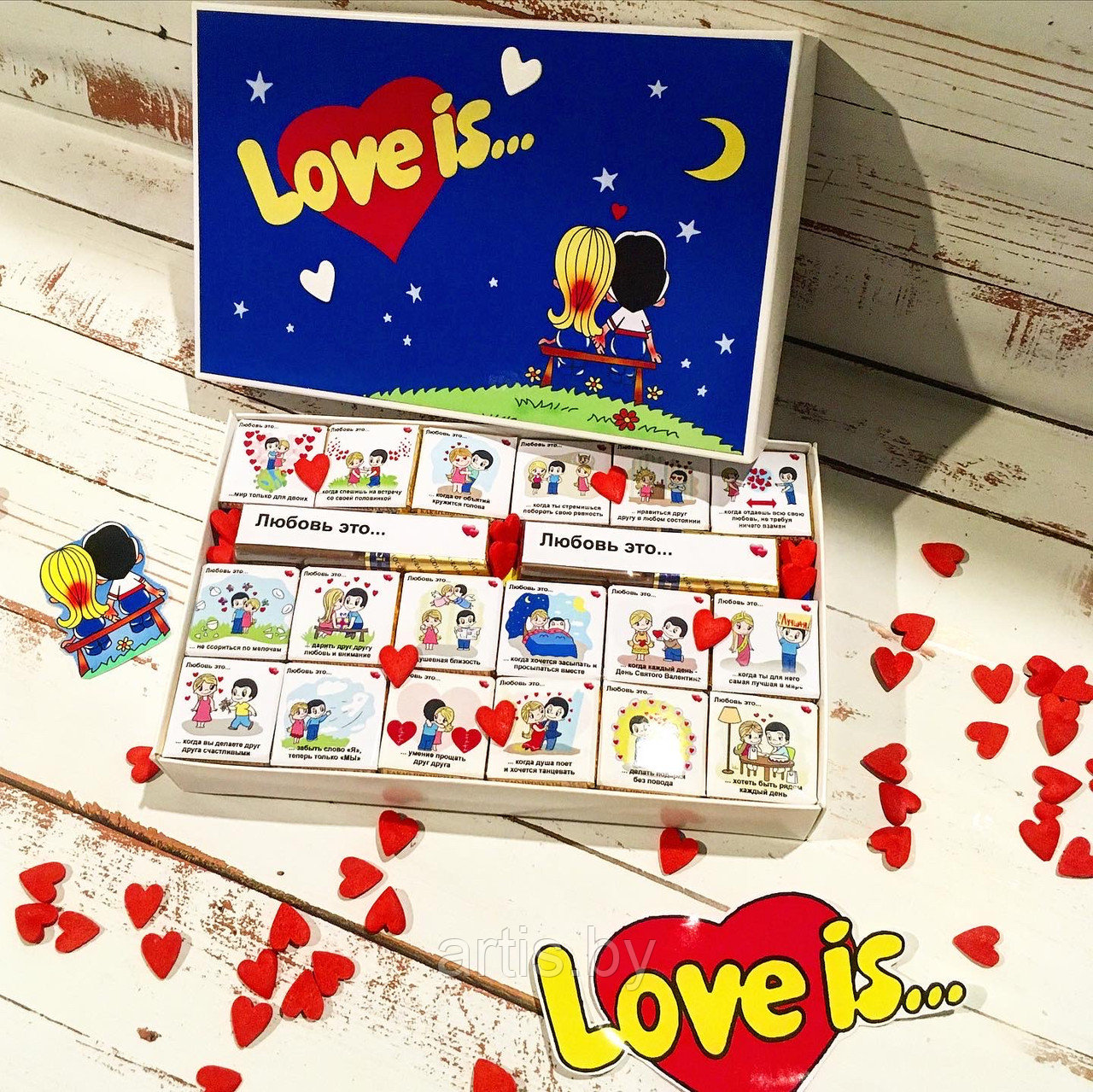 Коробка с 20 шоколадками Love is - фото 5 - id-p199355053