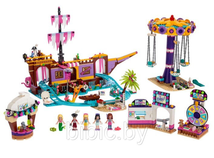 Детский конструктор Прибрежный парк развлечений 11381 для девочек аналог лего lego дом френдс friends подружки - фото 2 - id-p199357543