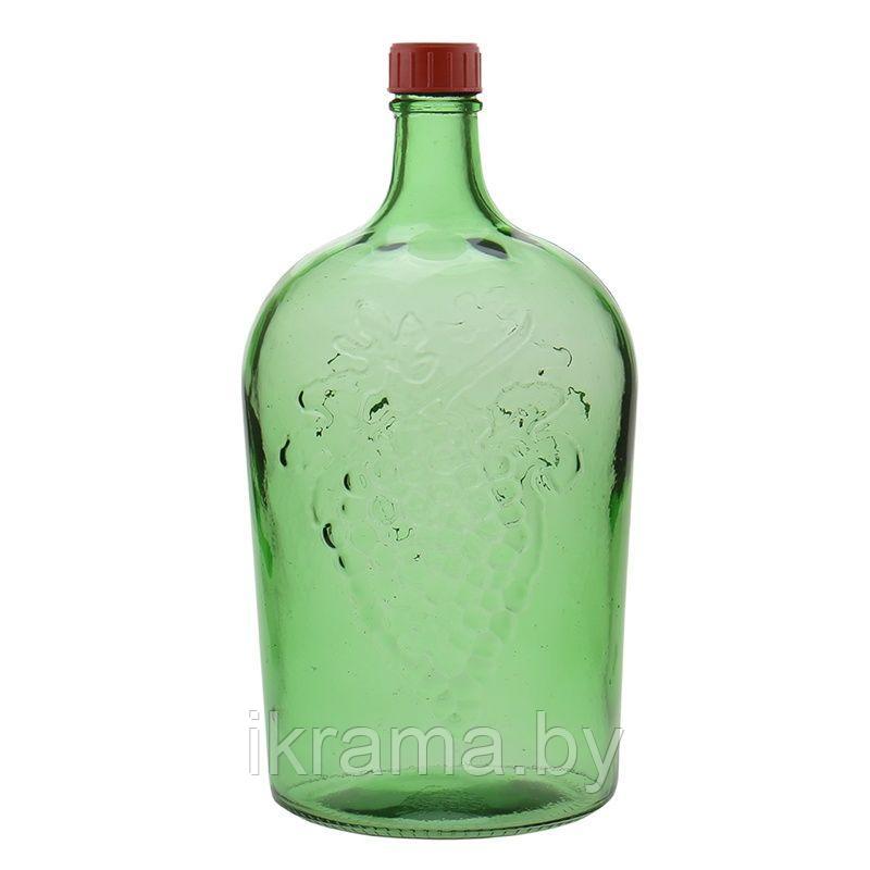 Бутылка Винная 3 литра зеленая - фото 1 - id-p199376181