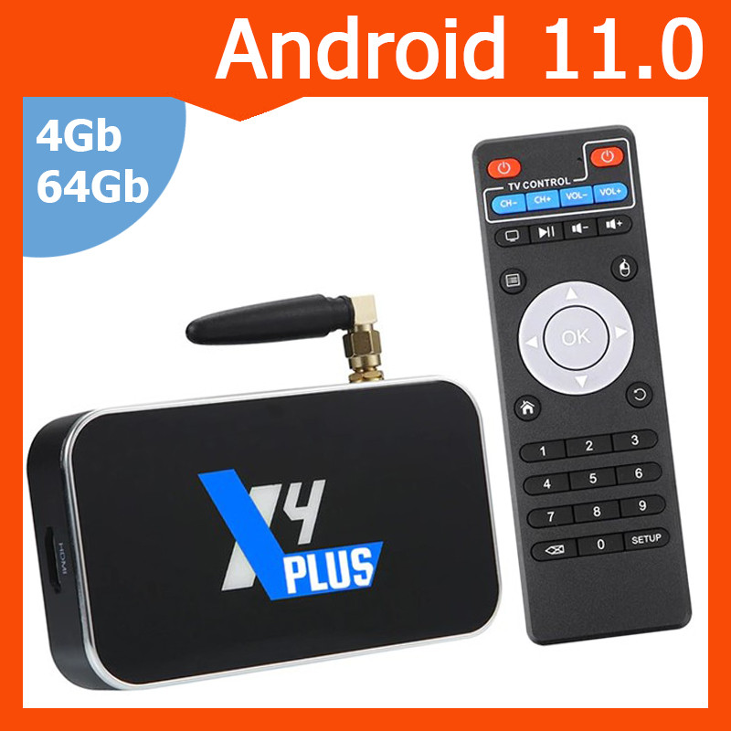 Смарт ТВ приставка Ugoos X4 Plus S905X4 4G + 64G андроид TV Box - фото 1 - id-p199376743