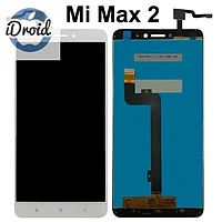 Дисплей (экран) Xiaomi Mi Max 2 с тачскрином, белый