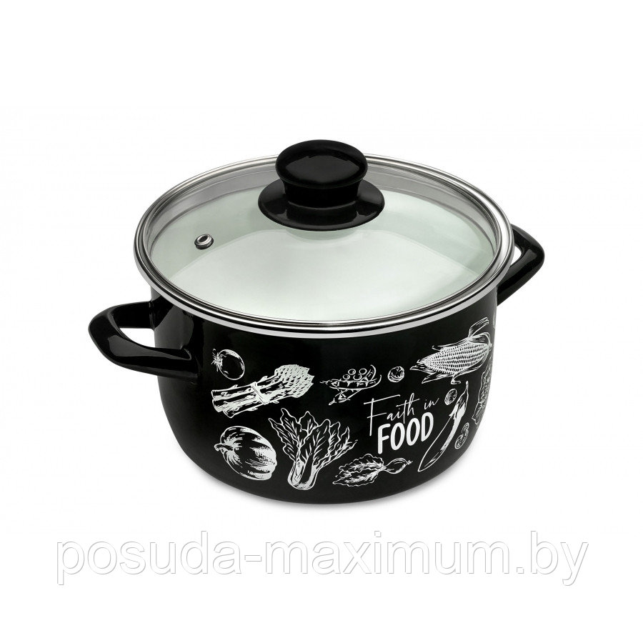 Кастрюля со стекл.кр.3,0л Метрот 365145