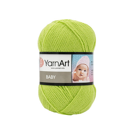 Пряжа YarnArt 'Baby' 50гр 150м (100% акрил) (13854 яр.салат), фото 2