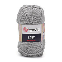 Пряжа YarnArt 'Baby' 50гр 150м (100% акрил) (195 серый)