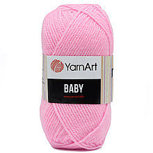 Пряжа YarnArt 'Baby' 50гр 150м (100% акрил) (217 светло-розовый)