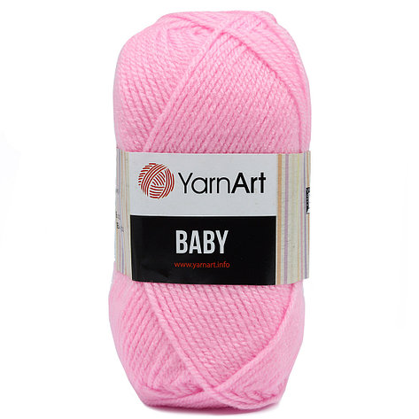 Пряжа YarnArt 'Baby' 50гр 150м (100% акрил) (217 светло-розовый), фото 2