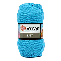 Пряжа YarnArt 'Baby' 50гр 150м (100% акрил) (552 голубая бирюза)