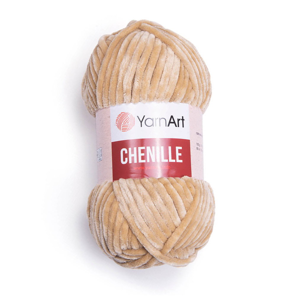 Пряжа YarnArt 'Chenille' 100гр 90м (100% микрополиэстер) (547 бежевый)