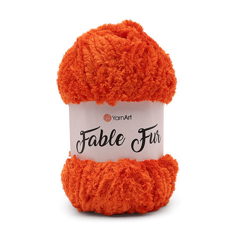 Пряжа YarnArt 'Fable Fur' 100гр 100м (100% микрополиэстер) (980 красный), фото 2