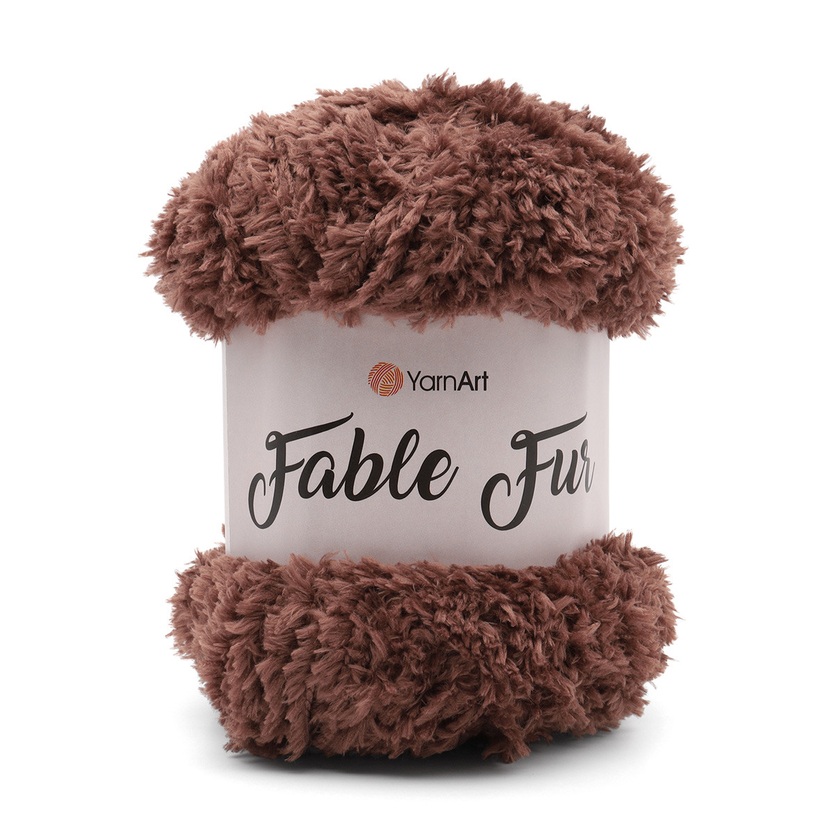 Пряжа YarnArt 'Fable Fur' 100гр 100м (100% микрополиэстер) (986 кофейный)