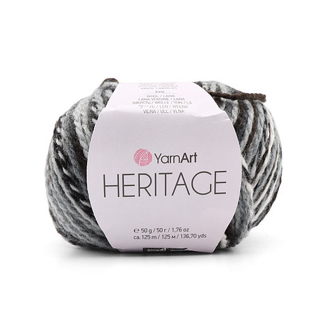 Пряжа YarnArt 'Heritage' 50гр 125м (25% шерсть, 75% акрил) (330 принт), фото 2