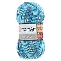 Пряжа YarnArt 'Crazy color' 100гр 260м (25% шерсть,75% акрил) (134 секционный)