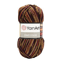 Пряжа YarnArt 'Crazy color' 100гр 260м (25% шерсть,75% акрил) (155 секционный)