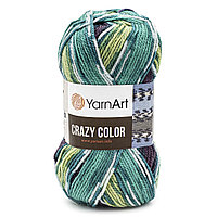 Пряжа YarnArt 'Crazy color' 100гр 260м (25% шерсть,75% акрил) (178 секционный)