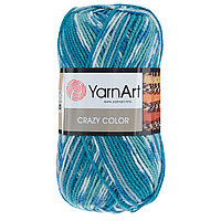 Пряжа YarnArt 'Crazy color' 100гр 260м (25% шерсть,75% акрил) (98 секционный)