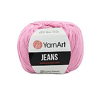 Пряжа YarnArt 'Jeans' 50гр 160м (55% хлопок, 45% полиакрил) (20 розовый)