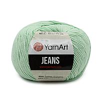 Пряжа YarnArt 'Jeans' 50гр 160м (55% хлопок, 45% полиакрил) (79 ментол)