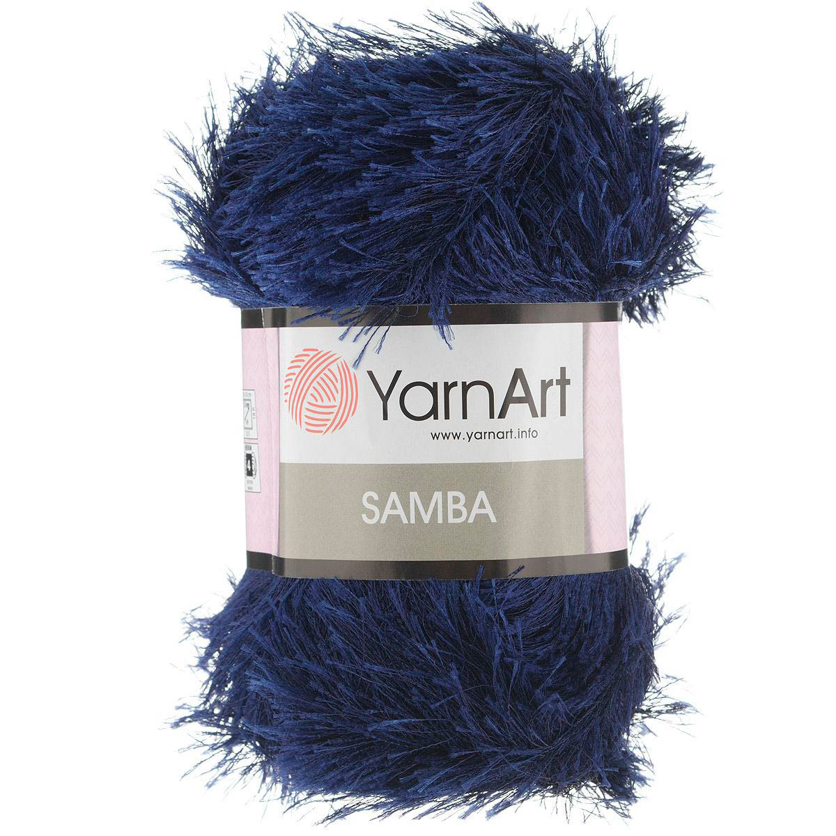 Пряжа YarnArt 'Samba' травка 100гр 150м (100% полиэстер) (03 т.синий) - фото 1 - id-p199377528