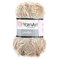 Пряжа YarnArt 'Samba' травка 100гр 150м (100% полиэстер) (04 светлый бежевый)